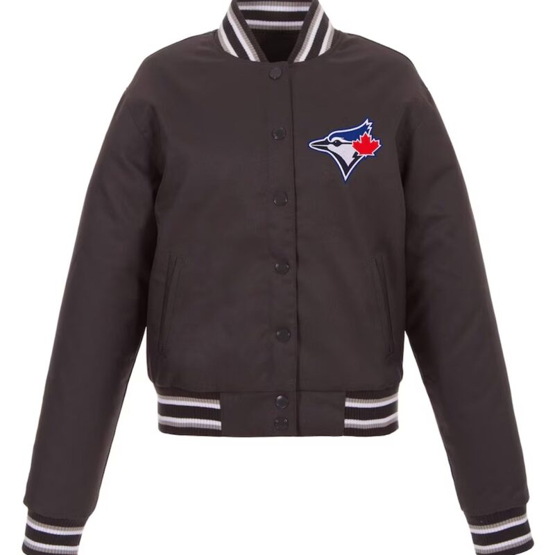 Charcoal Toronto Blue Jays Poly-Twill Jacket