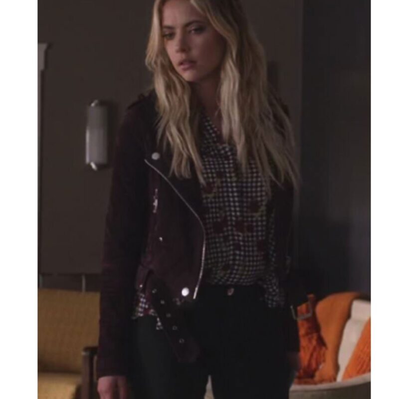 Pretty Little Liars S07 Ashley Benson Brown Suede Jacket