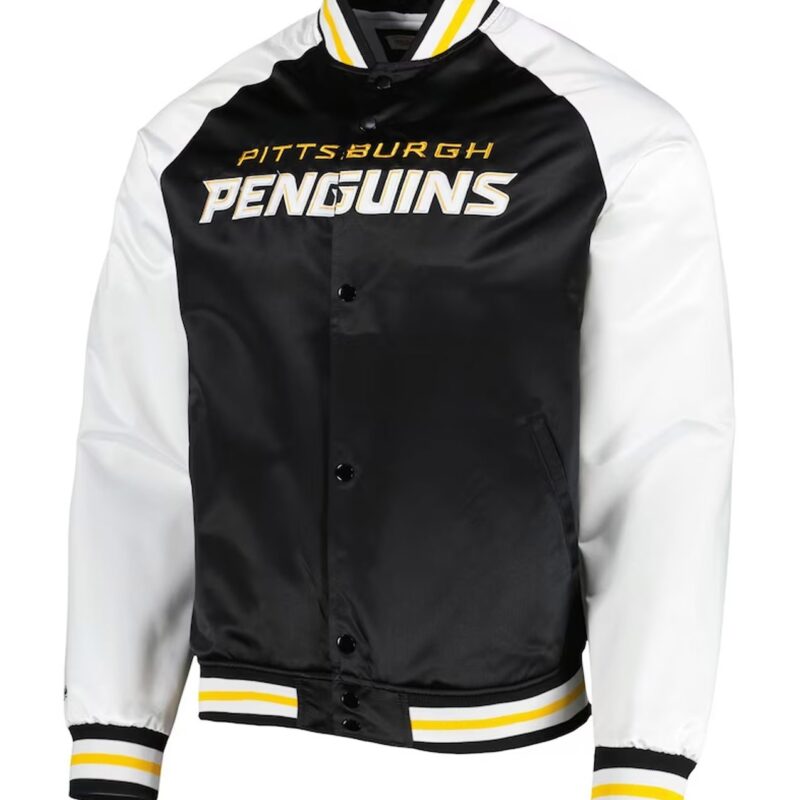 Black/White Pittsburgh Penguins Prime Time Jacket