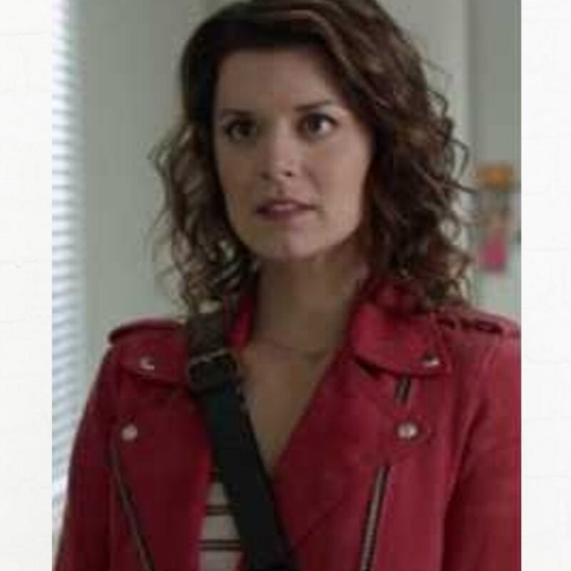 You Me Her Priscilla Faia Red Suede Jacket