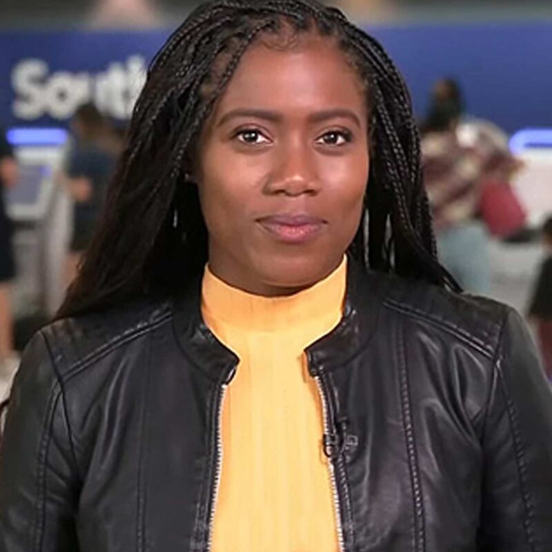 Priscilla Thompson NBC News Daily Leather Jacket