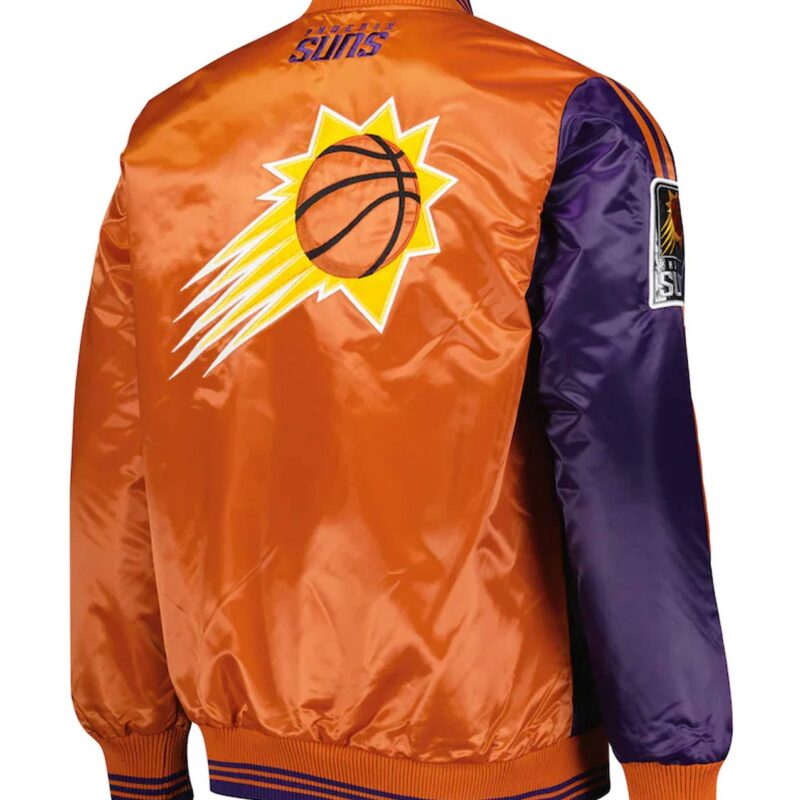 Purple/Orange Phoenix Suns Fast Break Satin Jacket