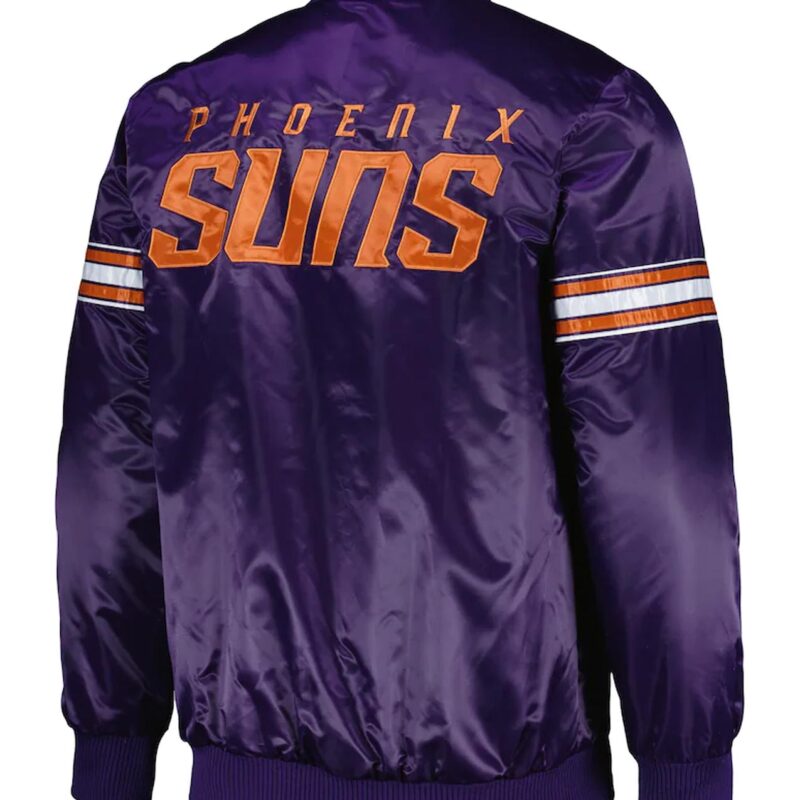 Purple Phoenix Suns Pick & Roll Satin Jacket