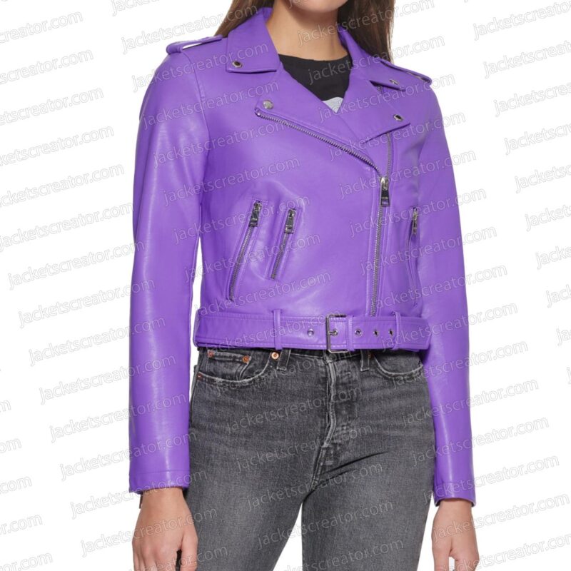 Raven’s Home Raven Symone Purple Leather Jacket