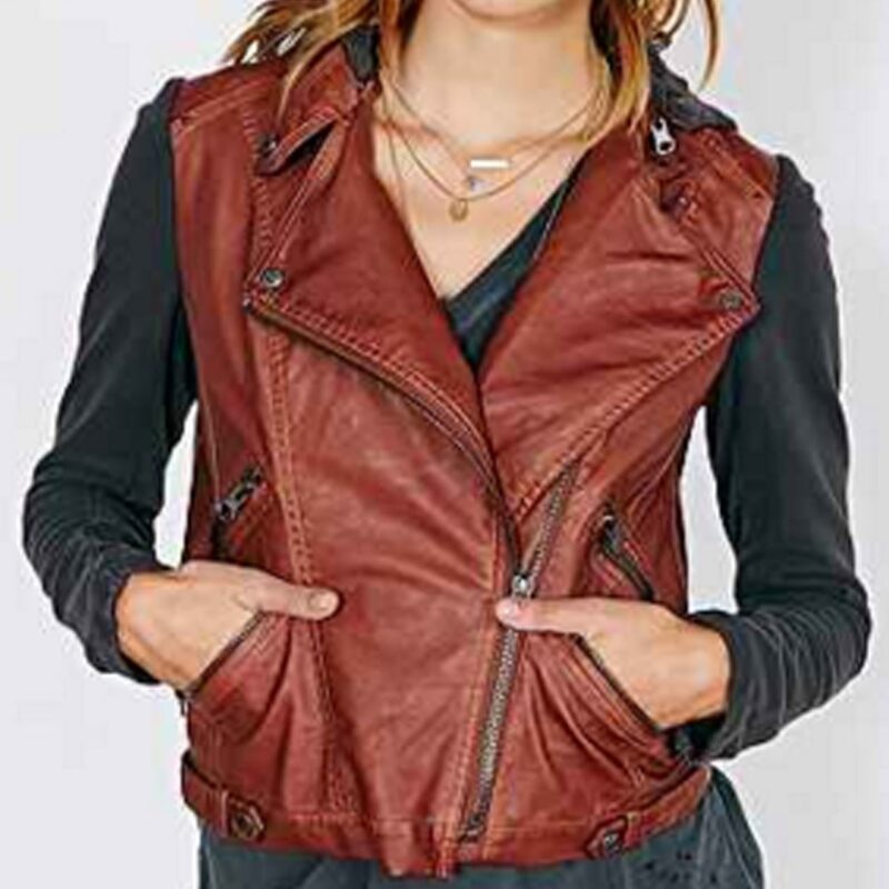 CSI Cyber Hayley Kiyoko Leather Vest