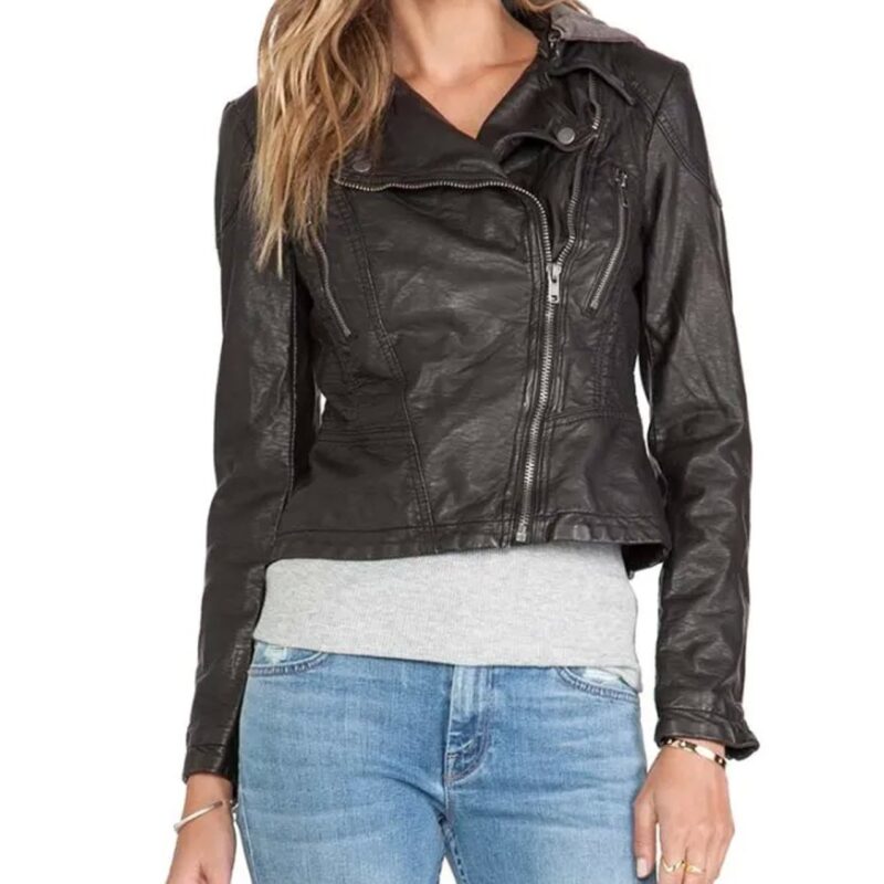 The Vampire Diaries S07 Leslie-Anne Panaligan Leather Jacket