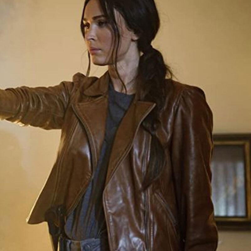 Midnight in the Switchgrass Rebecca Lombardi Brown Leather Jacket