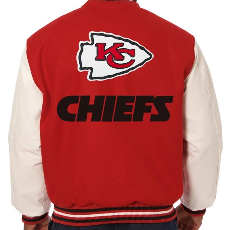 Red/Cream Kansas City Chiefs Varsity Jacket