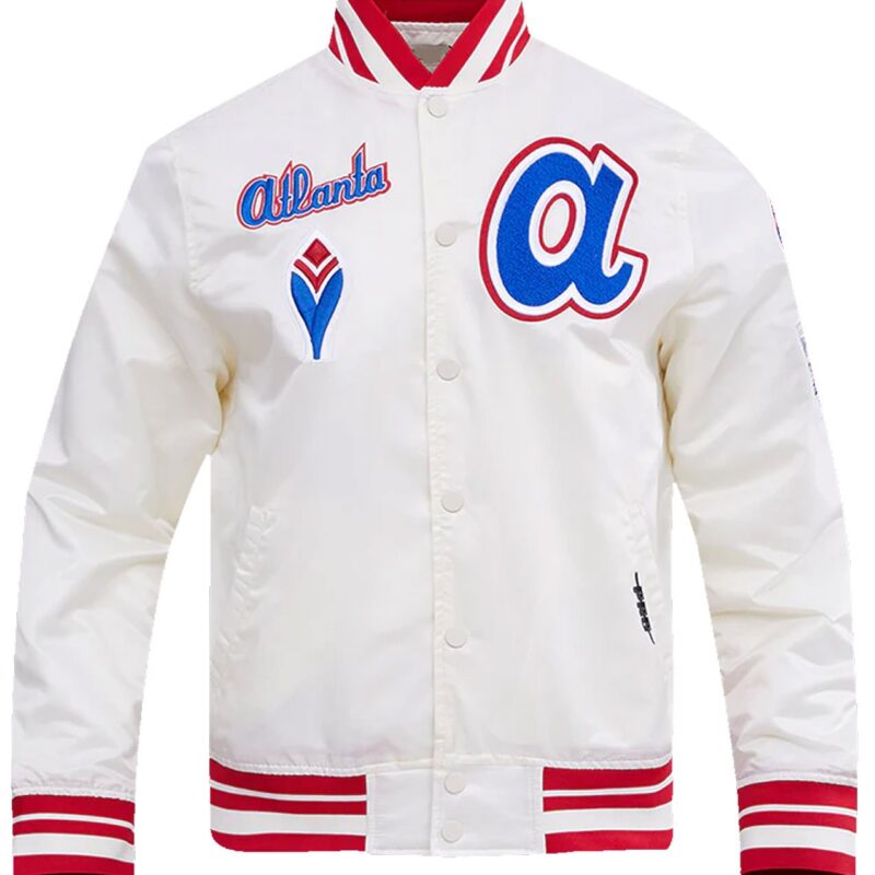 Atlanta Braves Retro Classic Rib Satin Jacket