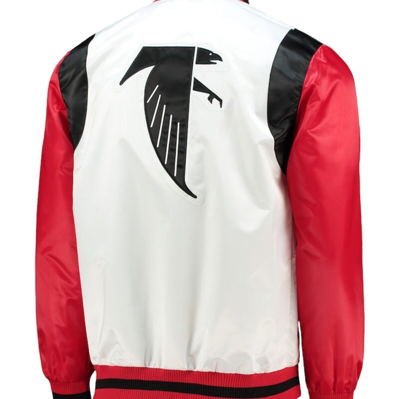 Retro The All-American Atlanta Falcons White and Red Jacket