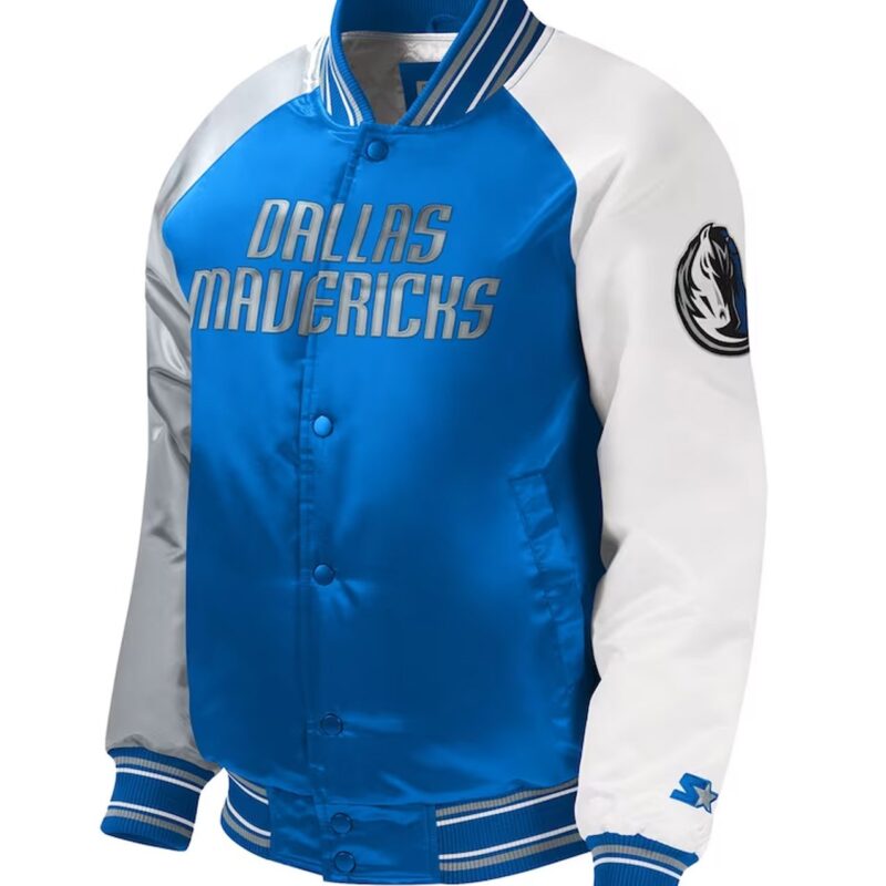 Dallas Mavericks Royal Youth Raglan Jacket