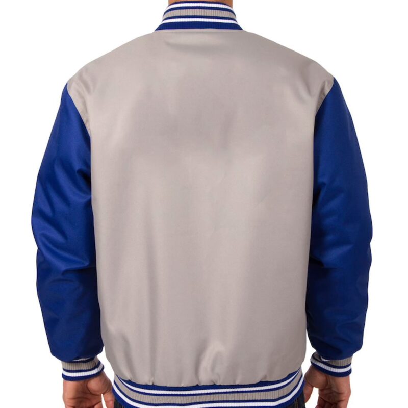 Royal/Gray New York Giants Varsity Poly Twill Jacket