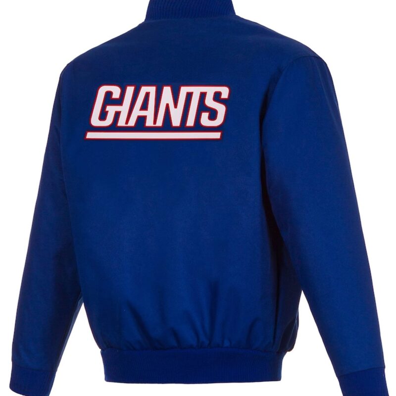 Royal New York Giants Varsity Poly Twill Jacket