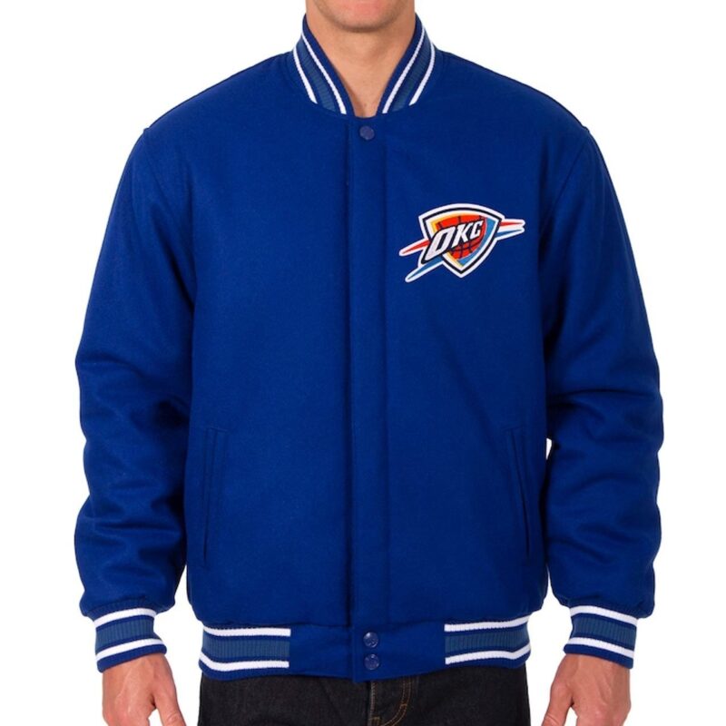 Oklahoma City Thunder Varsity Royal Wool Jacket