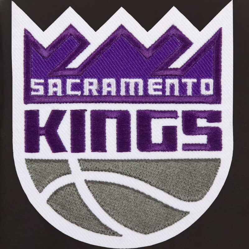 Sacramento Kings Black Poly Twill Jacket
