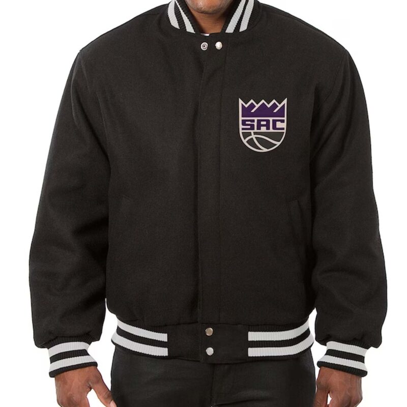 Sacramento Kings Black All Wool Jacket