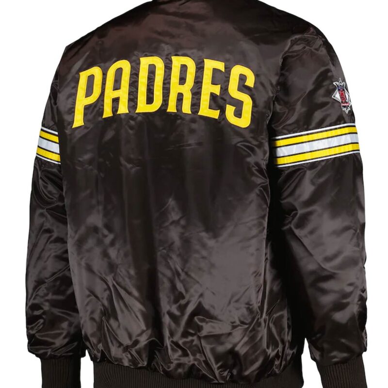 San Diego Padres Pick & Roll Brown Satin Jacket