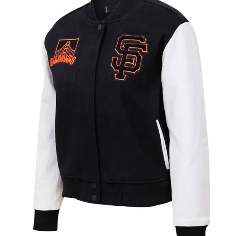 San Francisco Giants Varsity Black and White Jacket