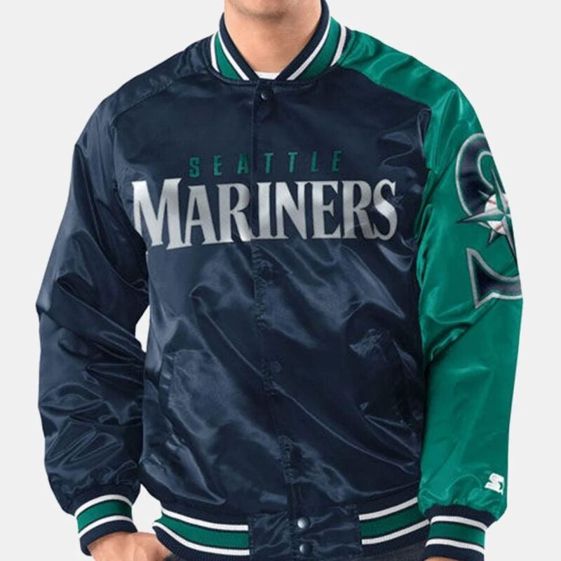 Navy/Teal Seattle Mariners Dugout Jacket