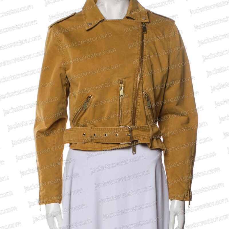 Fire Country Diane Farr Yellow Leather Jacket