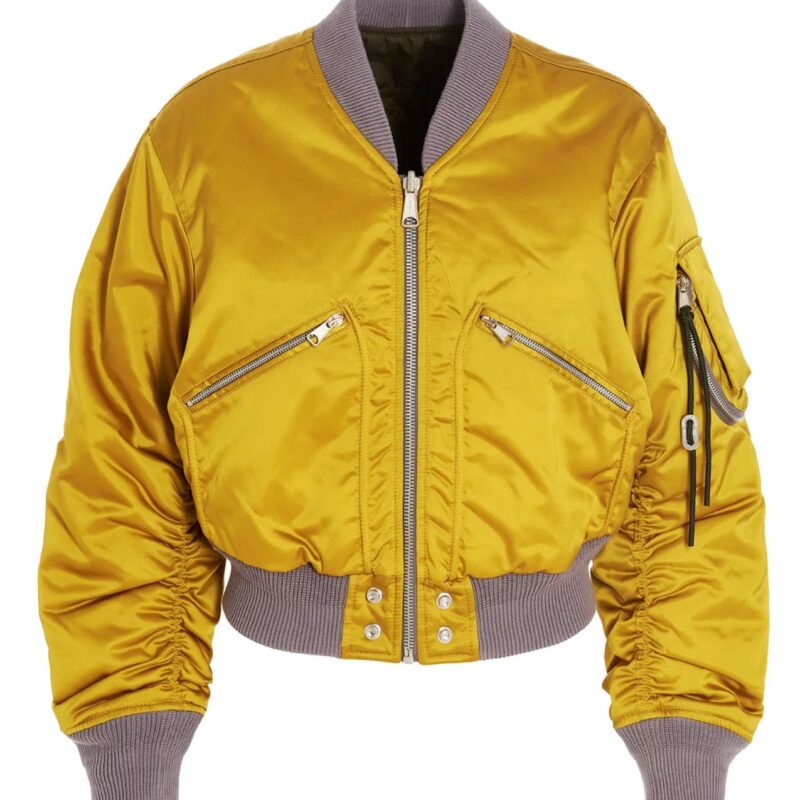 All American GeffriMaya Gold Bomber Jacket