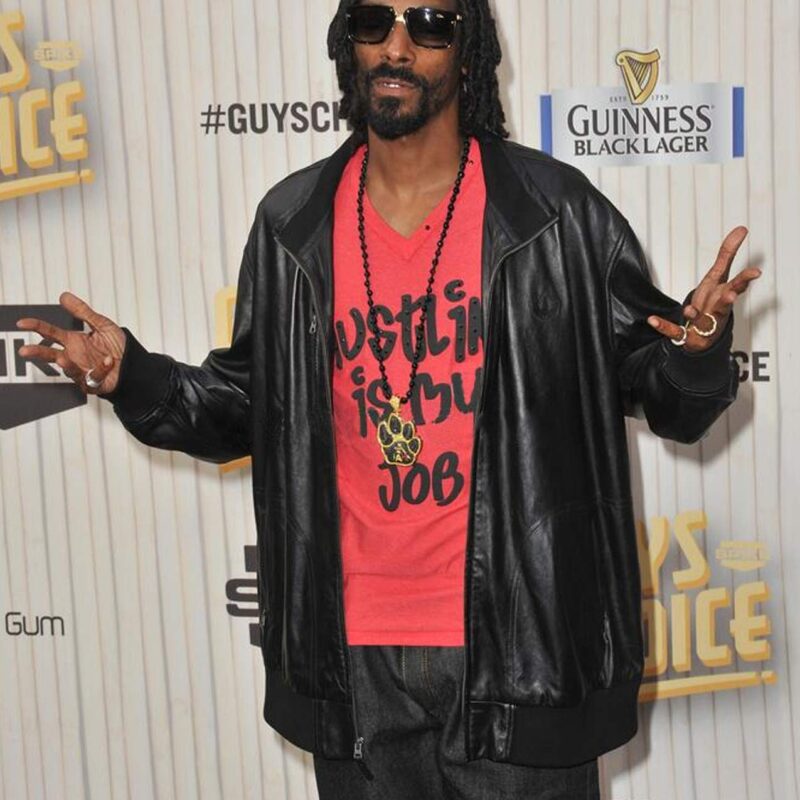 Snoop Dogg Bomber Leather Jacket