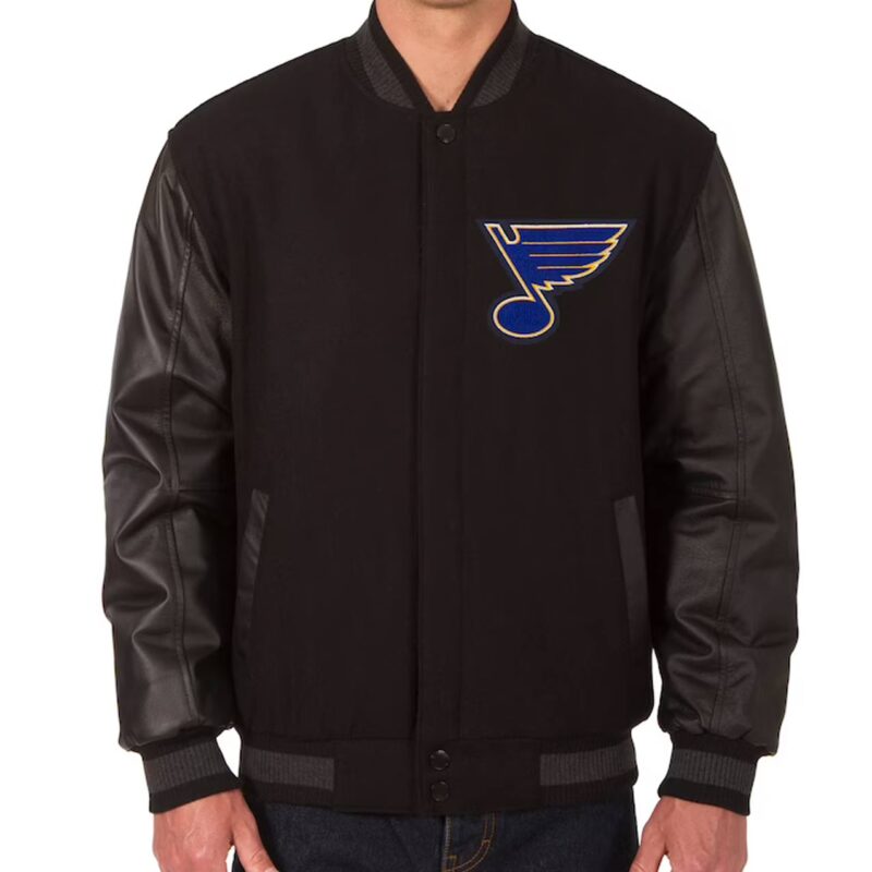 St. Louis Blues Varsity Black Jacket