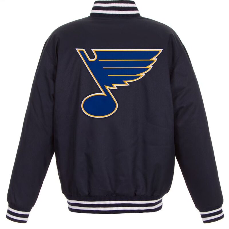 St. Louis Blues Two Hit Navy Poly-Twill Jacket