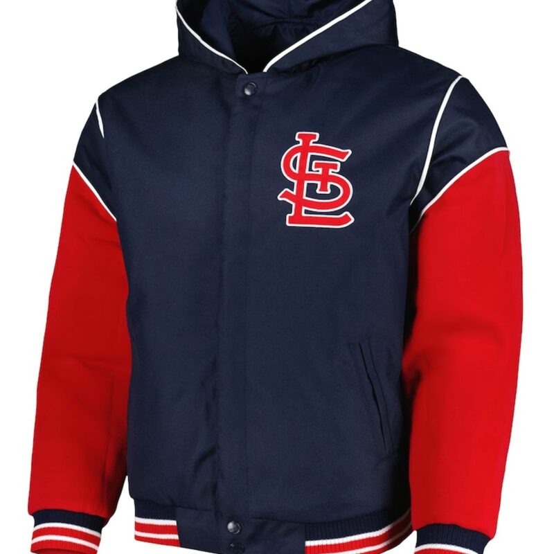 Navy/Red St. Louis Cardinals Hoodie Jacket