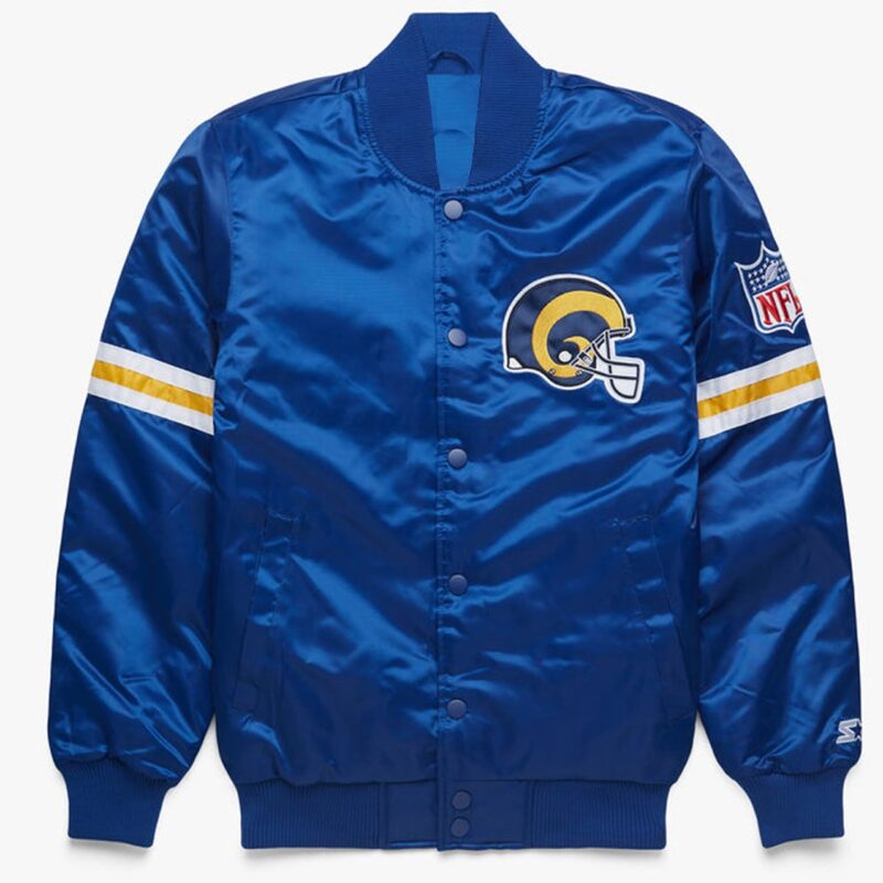 Los Angeles Rams Royal Blue Satin Jacket