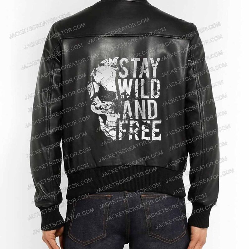 Stay Wild and Free Halloween Leather Jacket