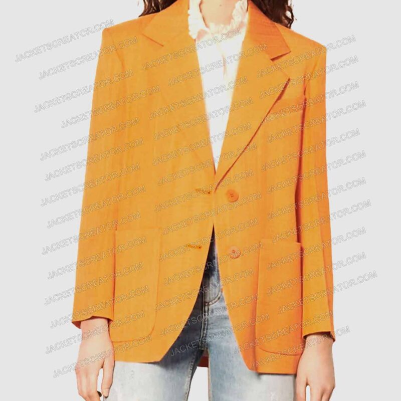 Stranger Things Sadie Sink Orange Blazer