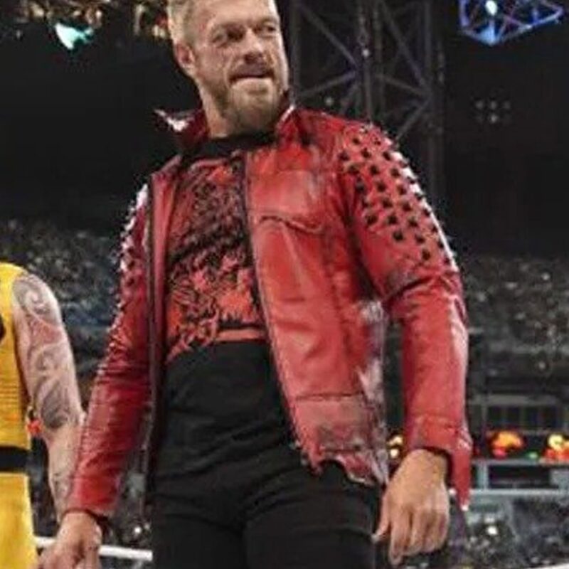 Edge SummerSlam Red Leather Jacket