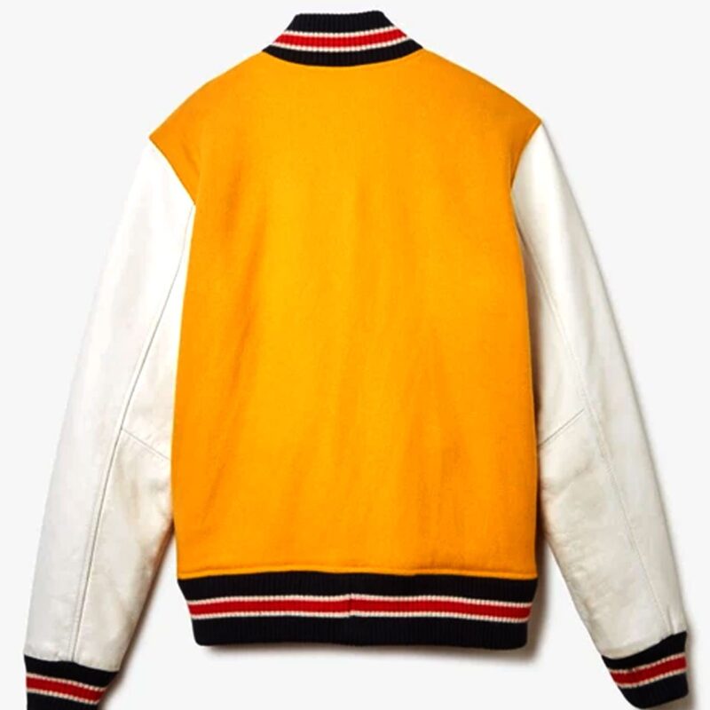 Supreme Tiger Yellow and White Varsity Jacket