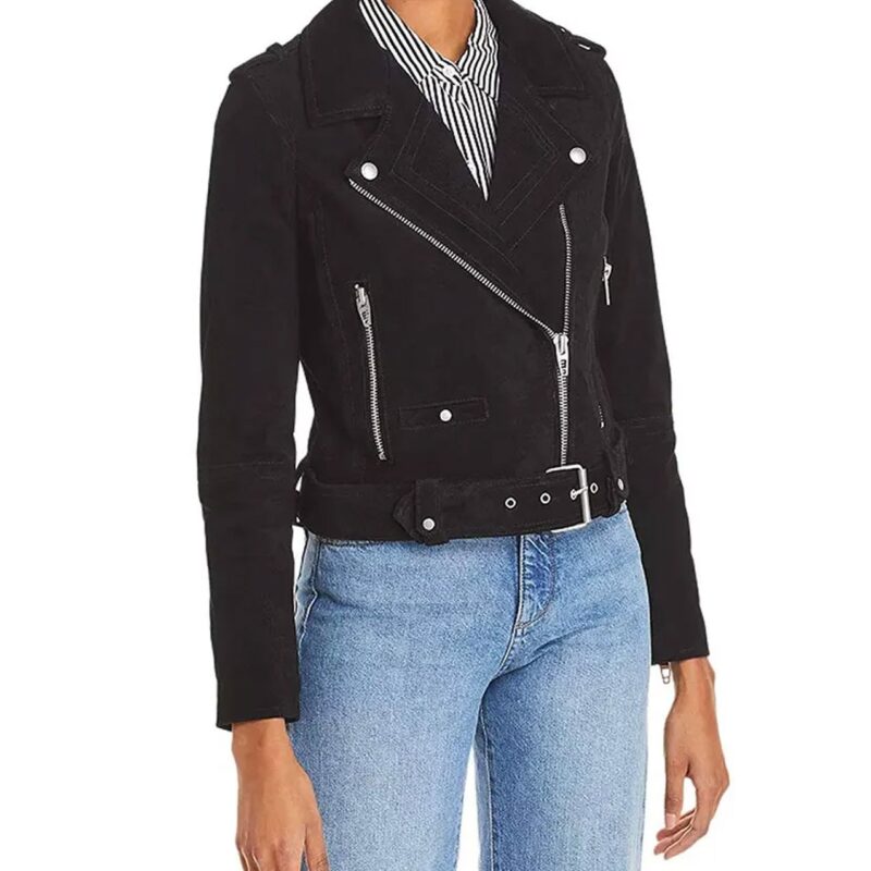 National Treasure Zuri Reed Black Suede Jacket