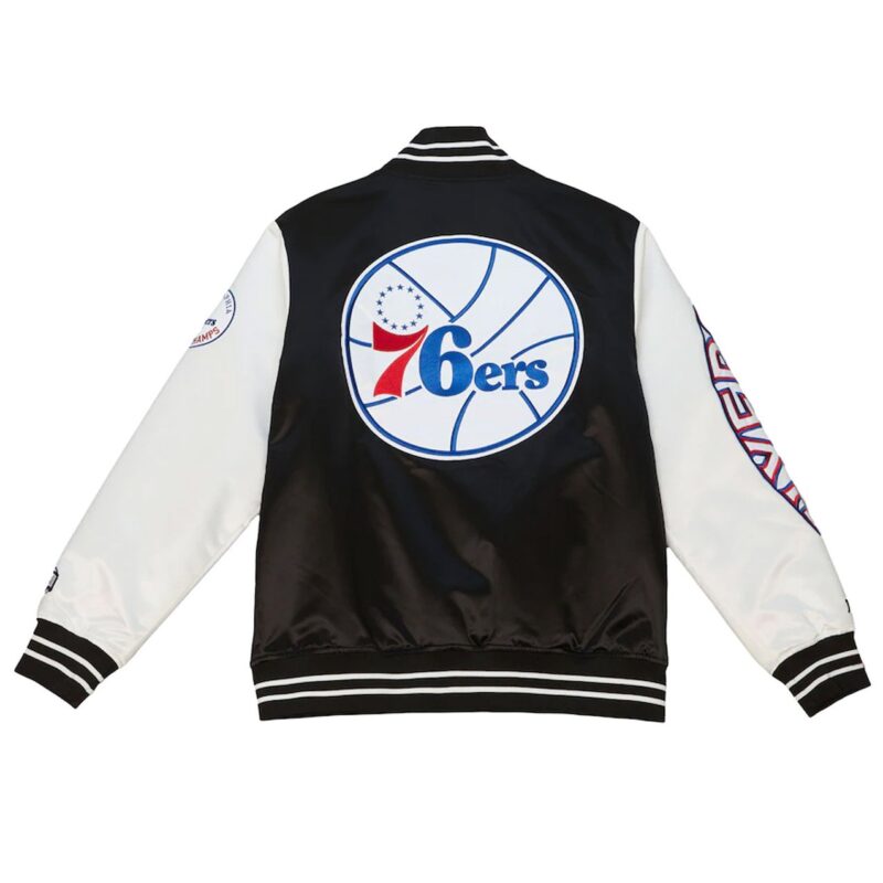 Team Origins Philadelphia 76ers Varsity Satin Jacket