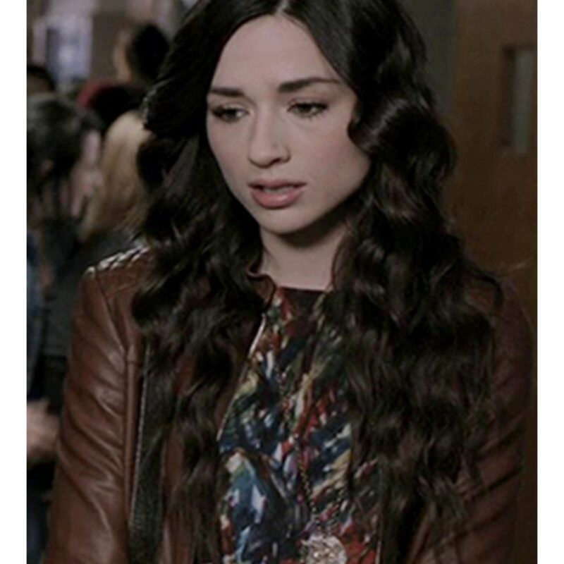 Teen Wolf Crystal Reed Brown Leather Jacket