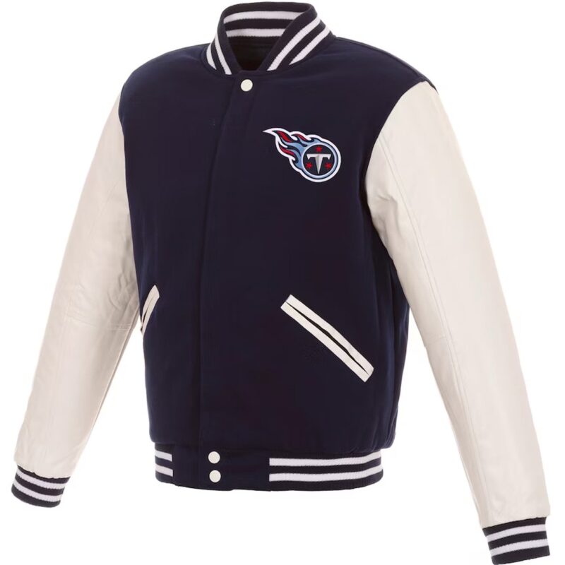 Navy/White Tennessee Titans Varsity Jacket