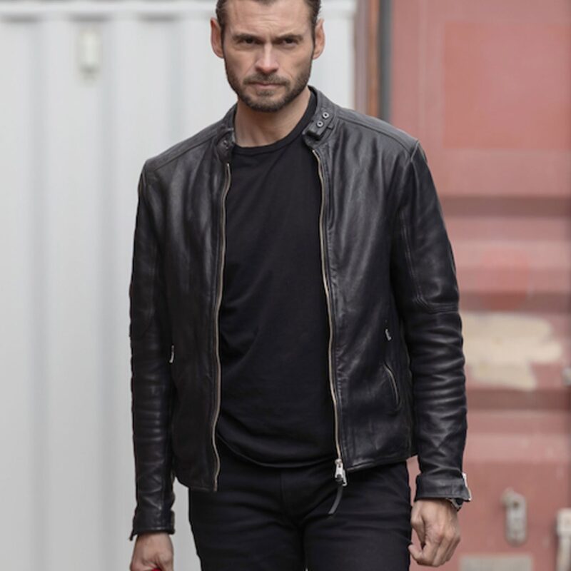 The Cleaning Lady Adan Canto Leather Jacket