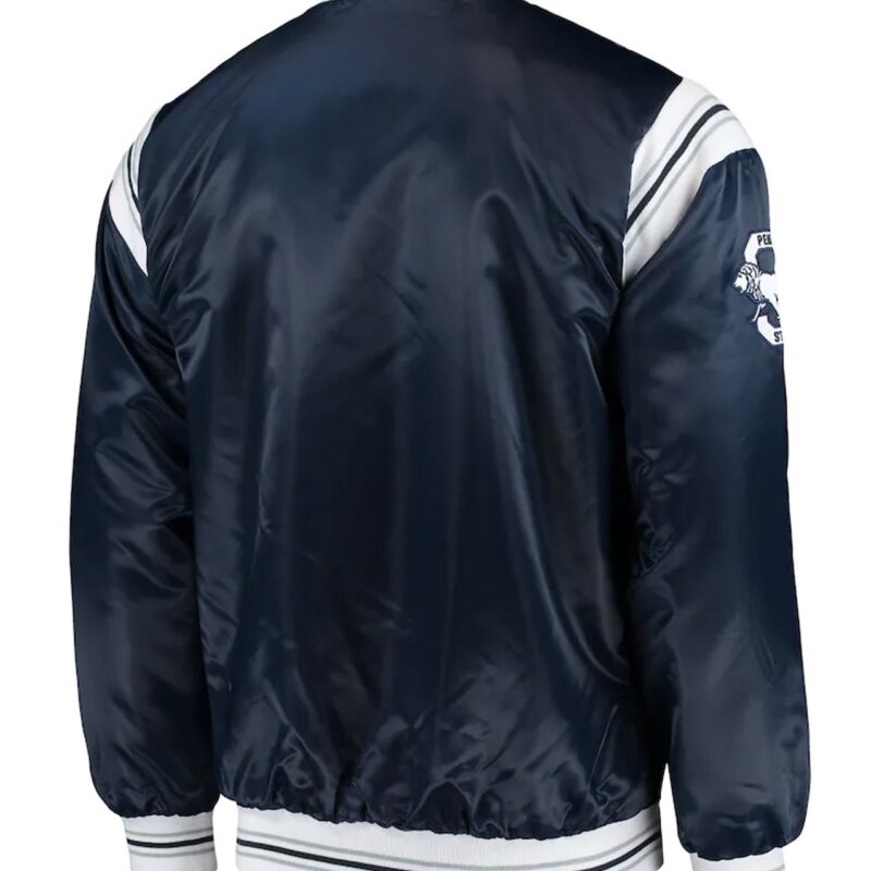 The Enforcer Penn State Nittany Lions Navy Blue Satin Jacket