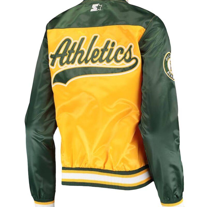 The Legend Oakland Athletics Gold and Green Jacket