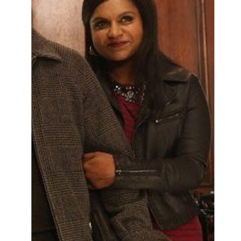 The Mindy Project S02 Mindy Kaling Black Leather Jacket