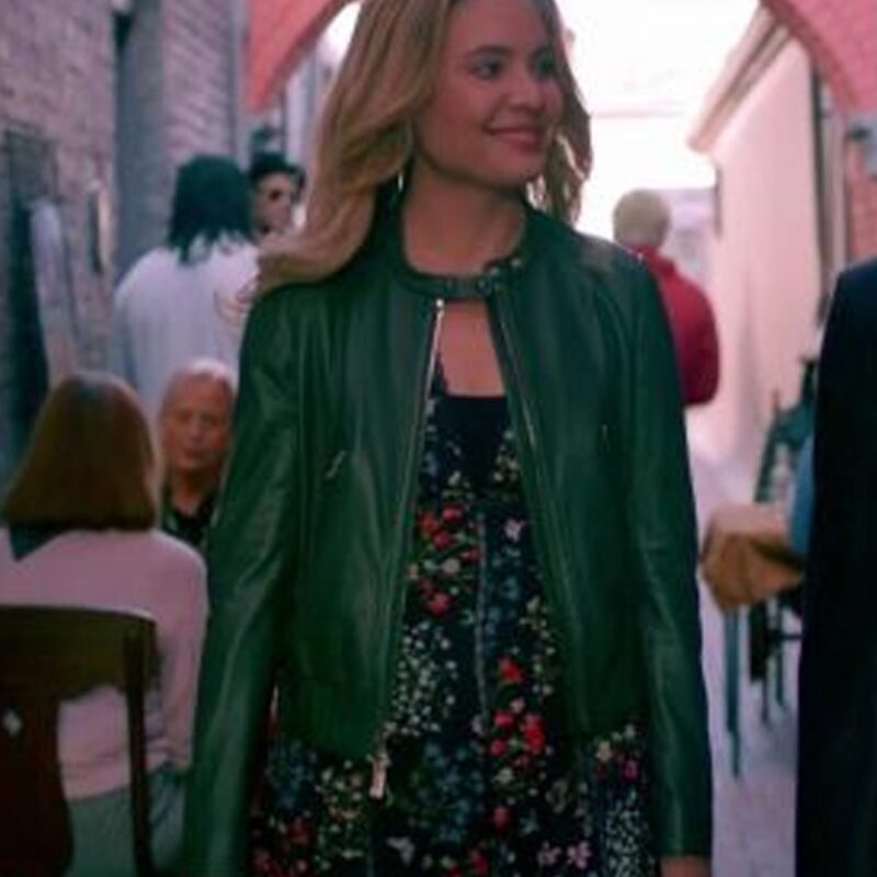 The Originals S03 Leah Pipes Green Leather Jacket