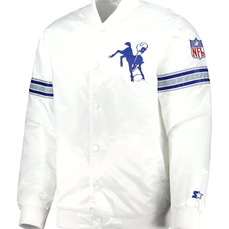 White Indianapolis Colts The Power Forward Jacket