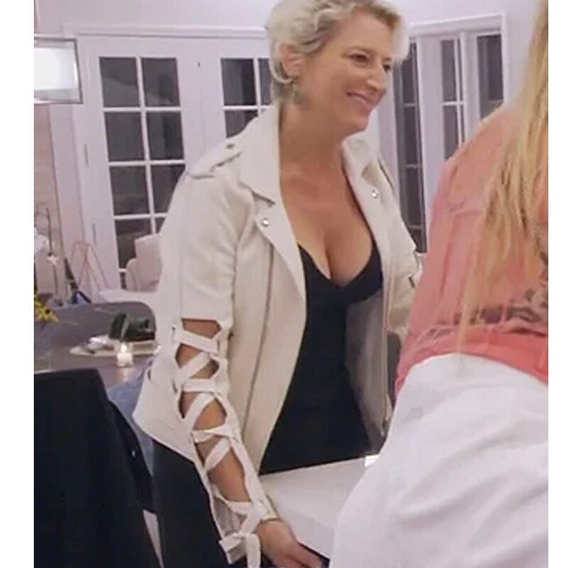 Dorinda Medley The Real Housewives of New York City White Leather Jacket