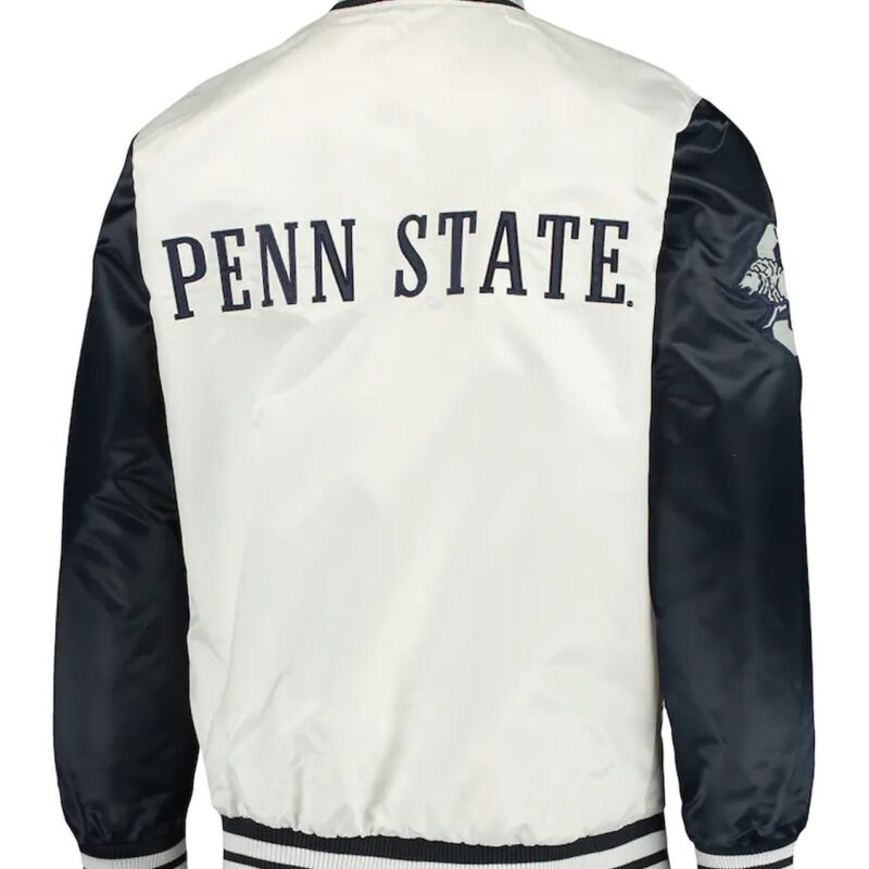 The Rookie Penn State Nittany Lions Blue and White Satin Jacket