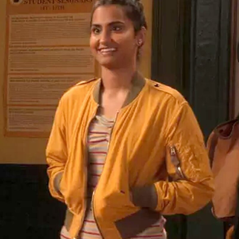 The Sex Lives of College Girls Amrit Kaur Bomber Jacket