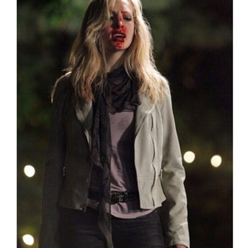 The Vampire Diaries Season 2 Candice King Leather Jacket