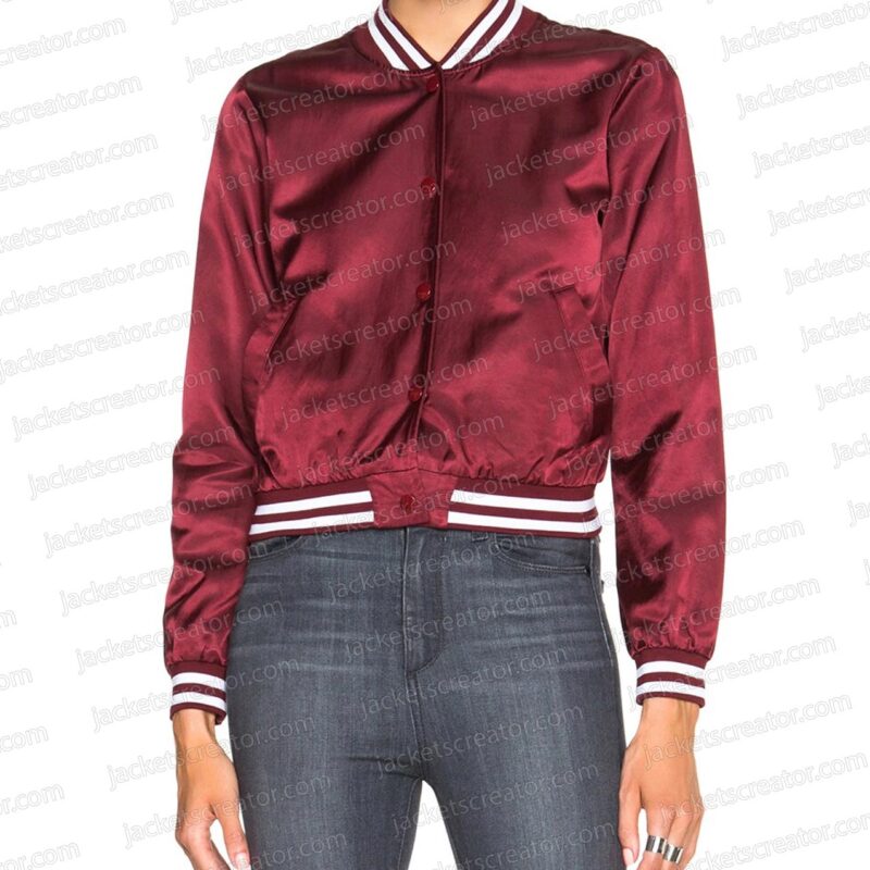 The Voice Season 10 Christina Aguilera Burgundy Jacket