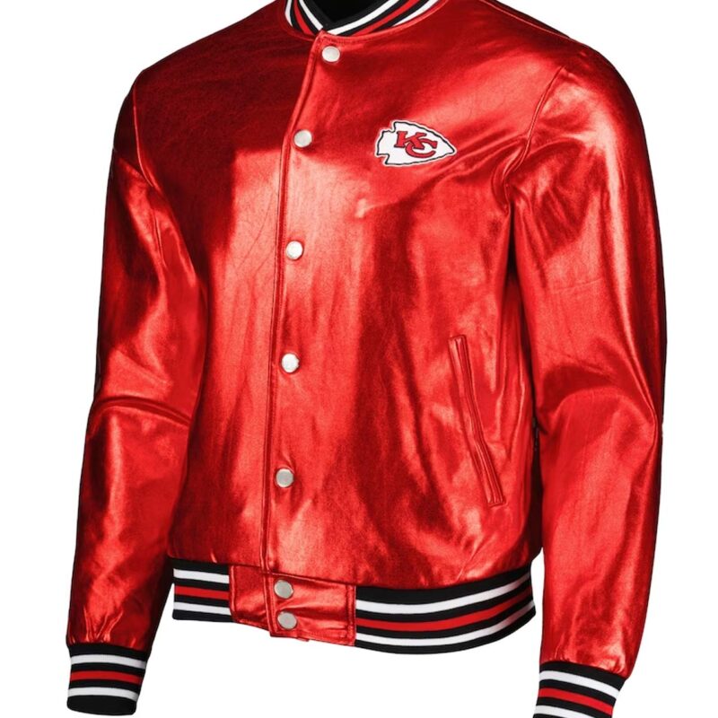 Kansas City Chiefs The Wild Collective Red Metallic Jacket